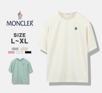 몽클레* 오버핏 클래식 라운드 반팔 티셔츠
